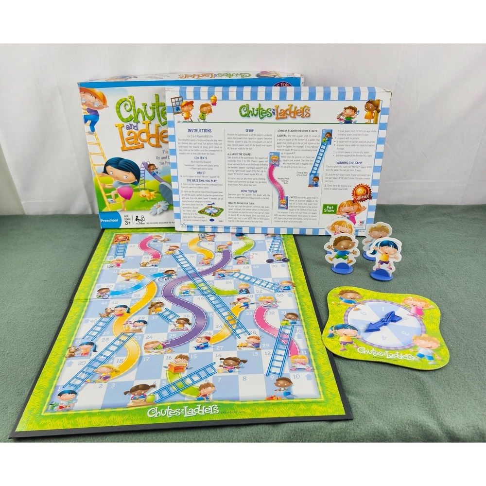 Chutes and Ladders Board‎ Game Milton Bradley 2005